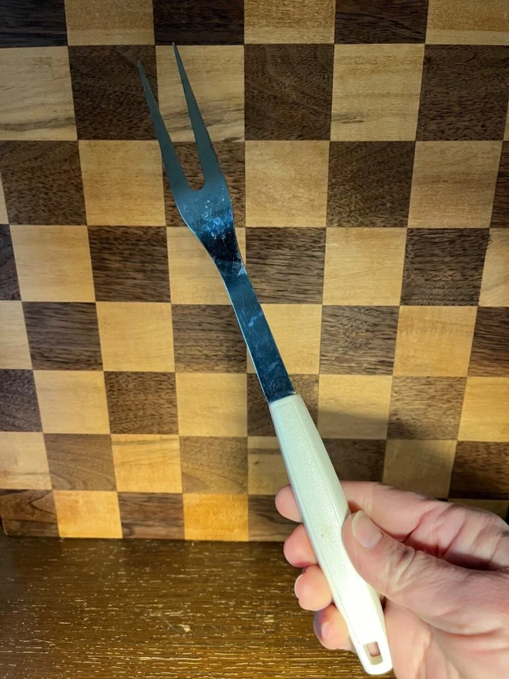 Floral Handled Meat Fork